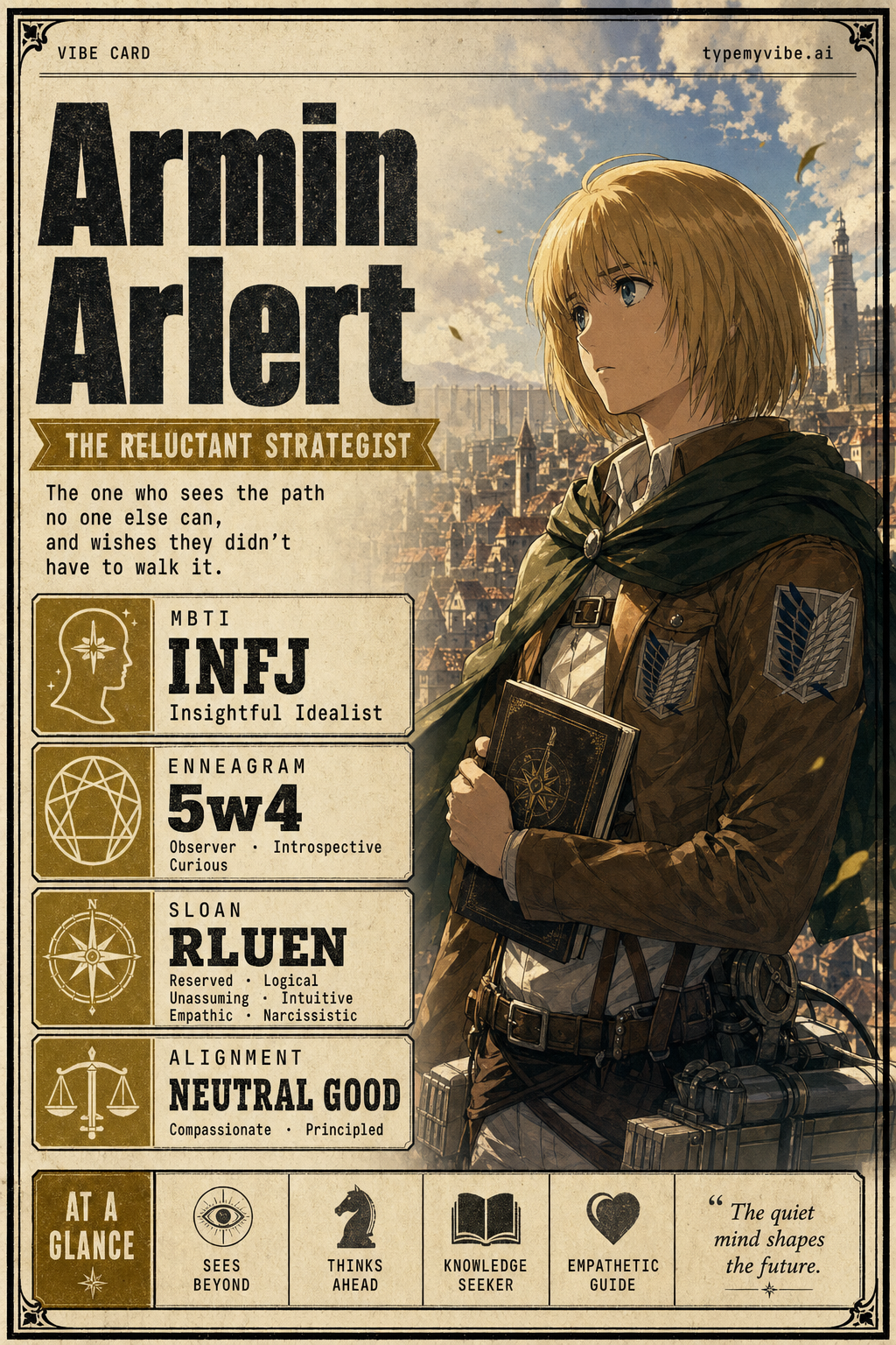 Armin Arlert vibe card