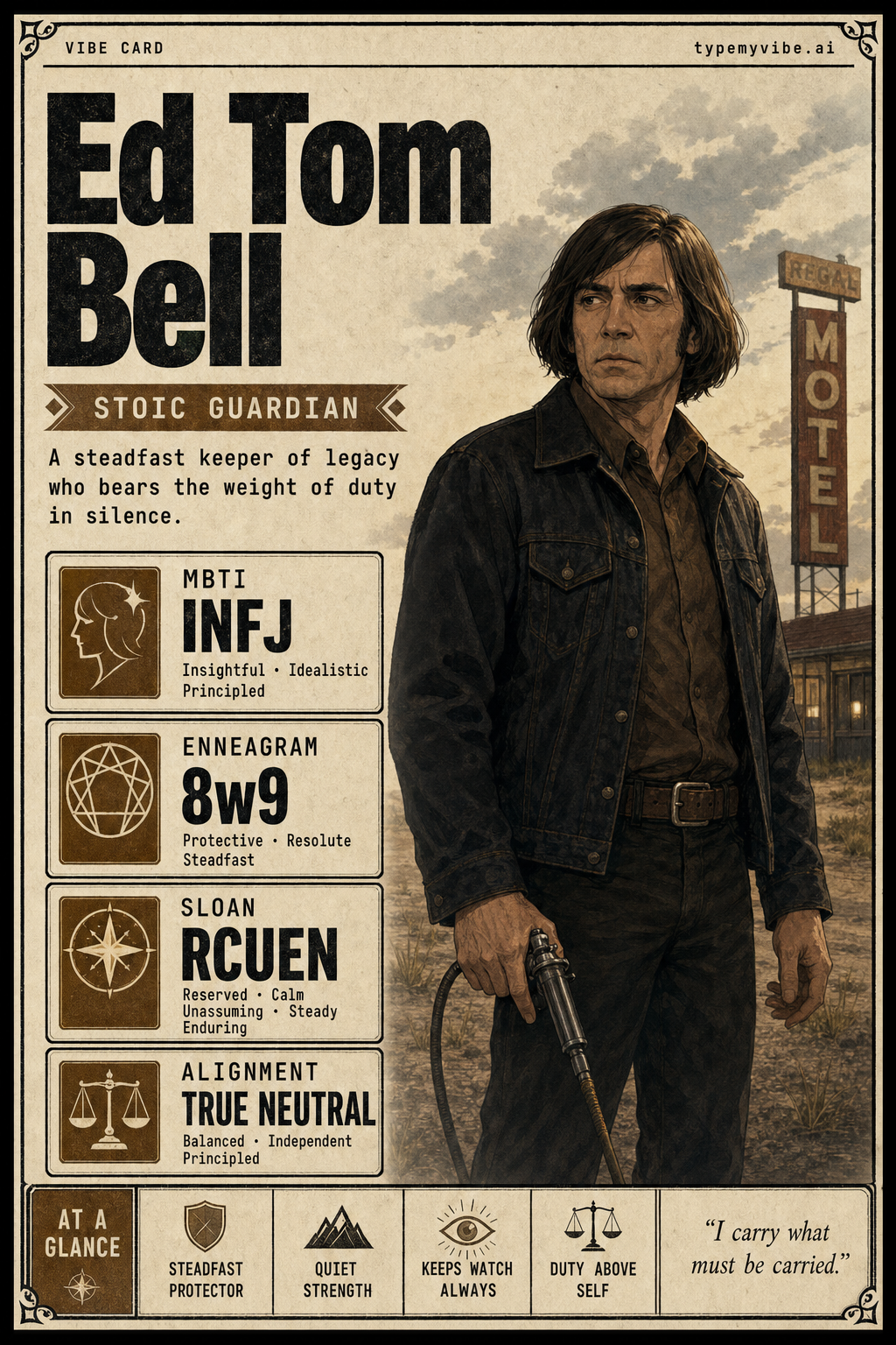 Ed Tom Bell vibe card