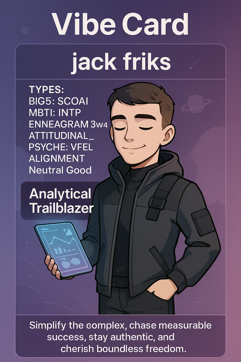 Jack Friks â€” Analytical Trailblazer