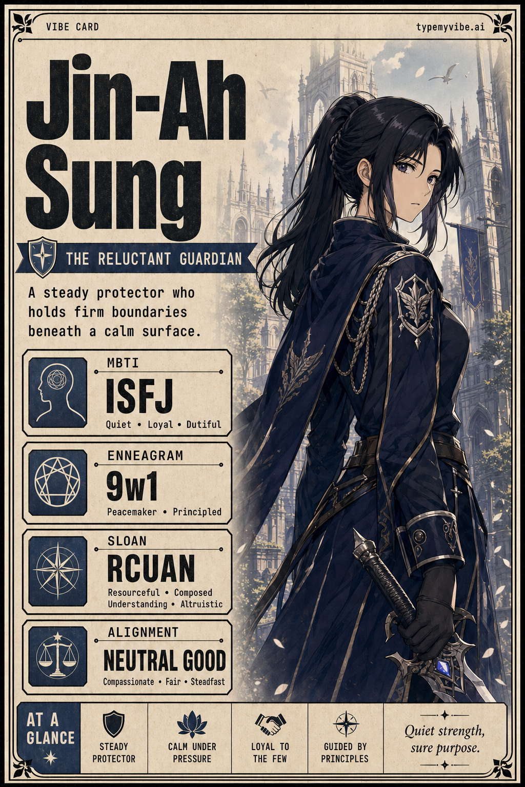 Jin-Ah Sung vibe card