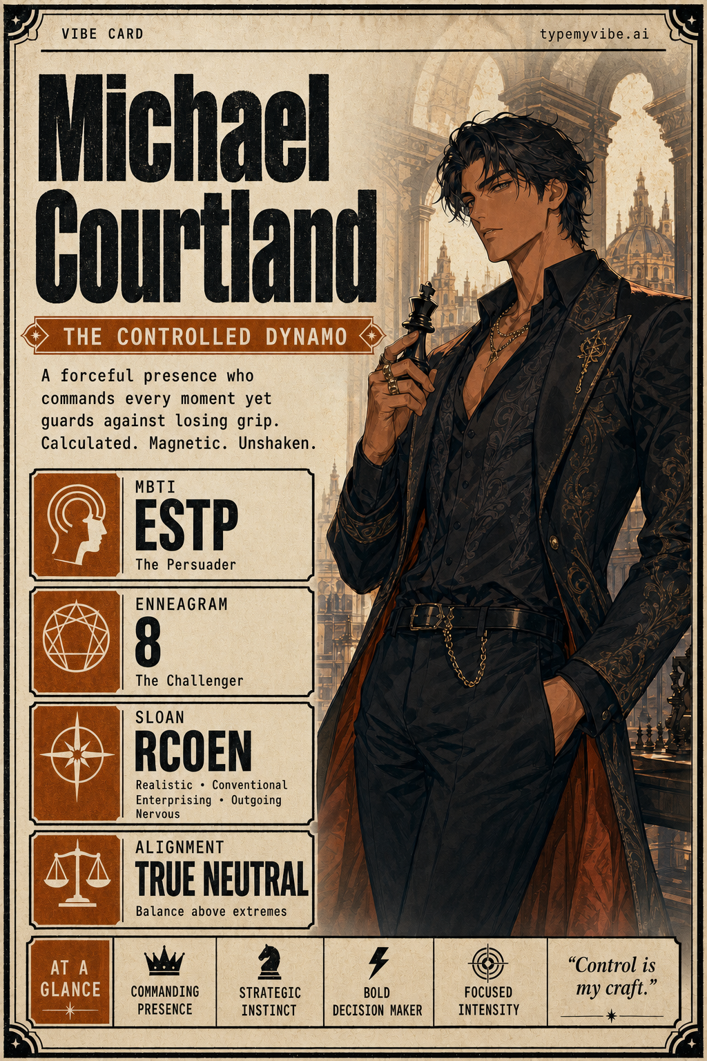 Michael Courtland vibe card