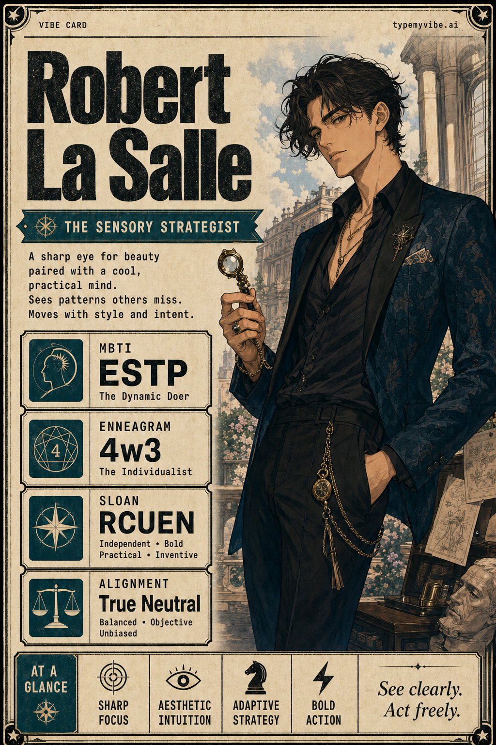 Robert La Salle vibe card